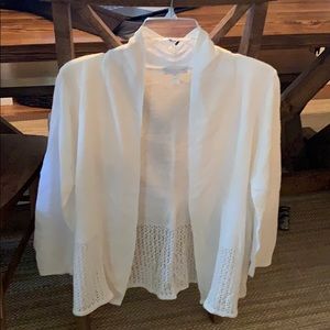 NWOT Charter Club Cream Cardigan XL